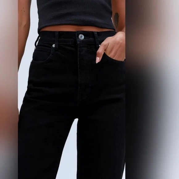 EVERLANE THE WAY HIGH JEAN IN COAL•Size 25 LONG•NWT - Picture 6 of 12